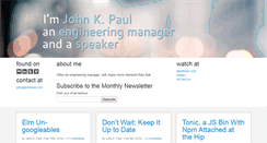 Desktop Screenshot of johnkpaul.com
